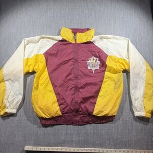Vintage Washington Redskins Jacket Mens Large Red NFL Football Logo 7 90s